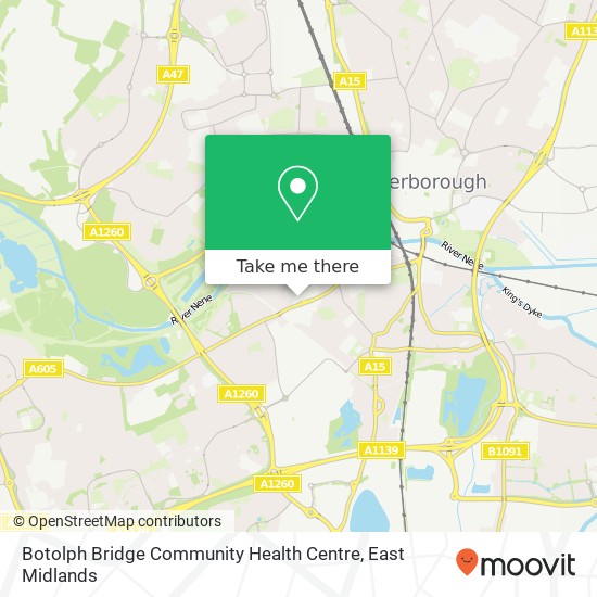Botolph Bridge Community Health Centre map