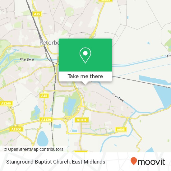 Stanground Baptist Church map