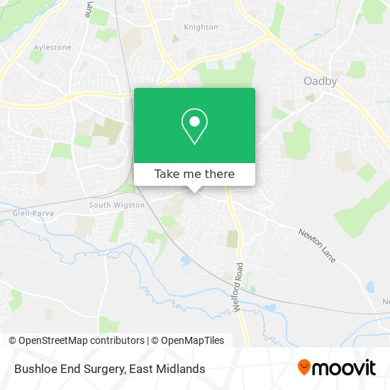 Bushloe End Surgery map