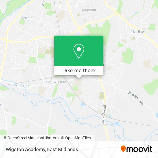 Wigston Academy map