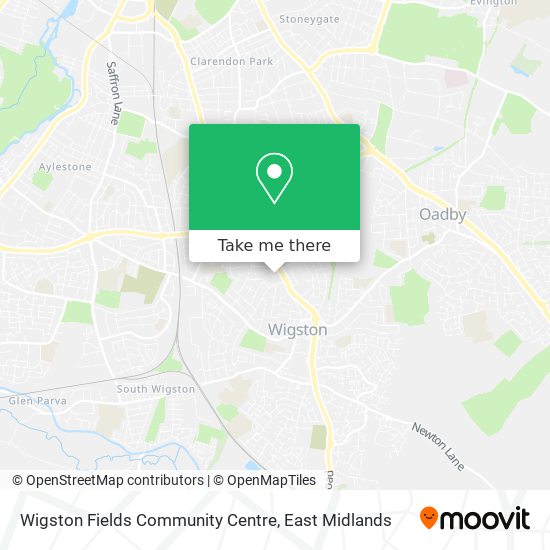 Wigston Fields Community Centre map