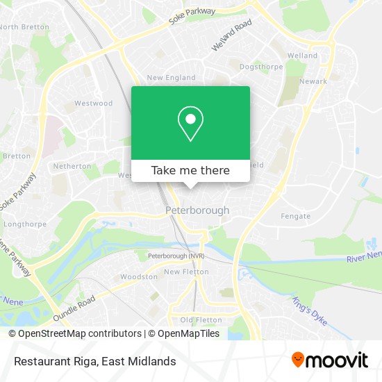 Restaurant Riga map