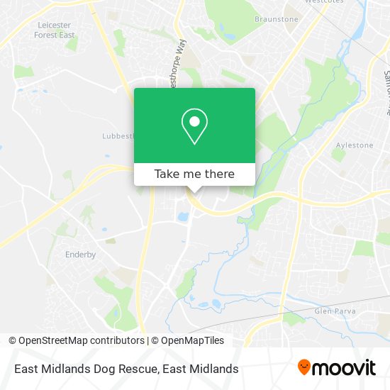East Midlands Dog Rescue map