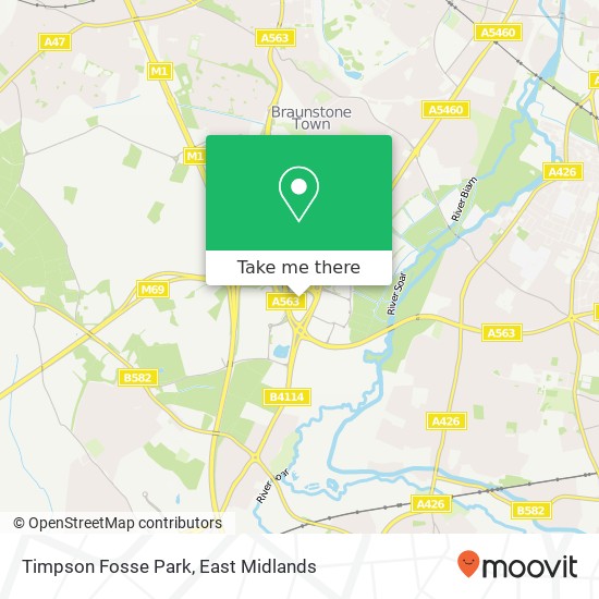 Timpson Fosse Park map