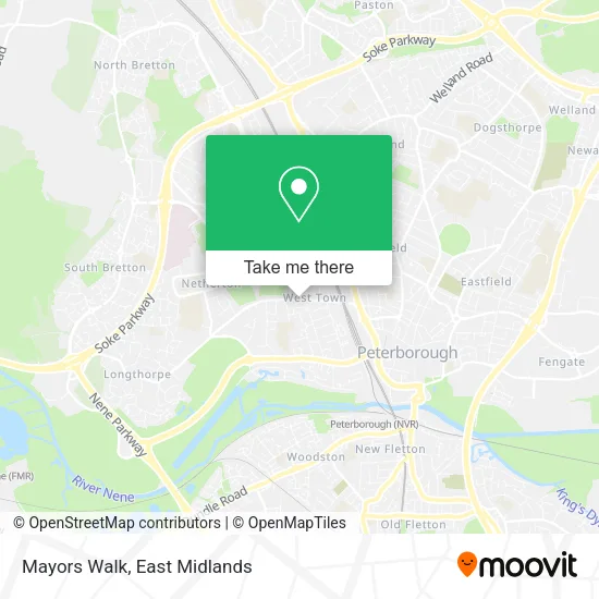 Mayors Walk map