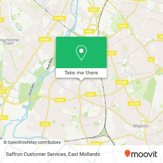 Saffron Customer Services map
