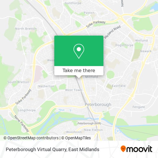 Peterborough Virtual Quarry map