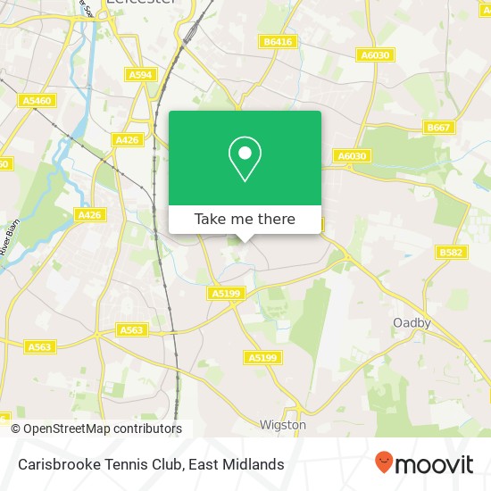 Carisbrooke Tennis Club map