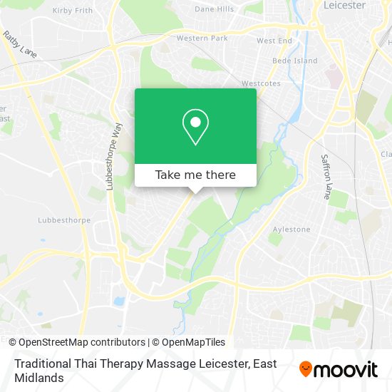 Traditional Thai Therapy Massage Leicester map