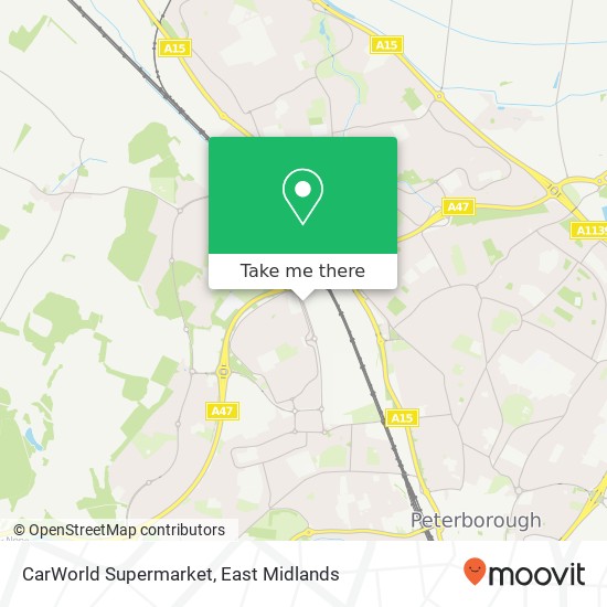 CarWorld Supermarket map