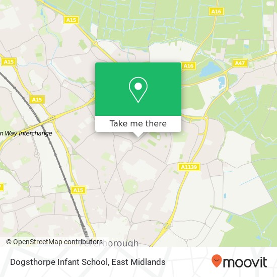 Dogsthorpe Infant School map