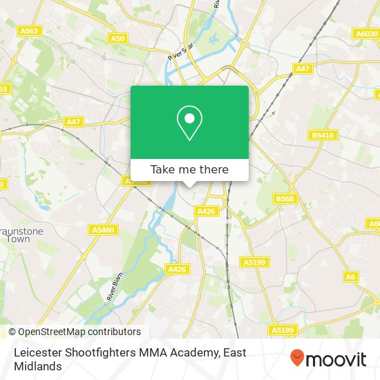 Leicester Shootfighters MMA Academy map