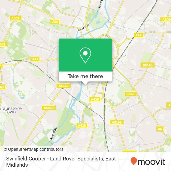Swinfield Cooper - Land Rover Specialists map