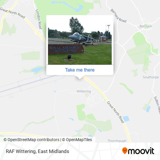 RAF Wittering map