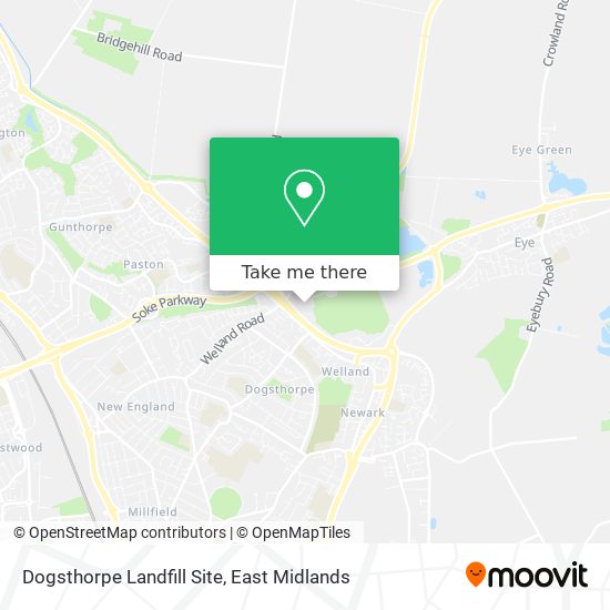 Dogsthorpe Landfill Site map