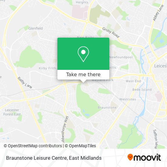 Braunstone Leisure Centre map