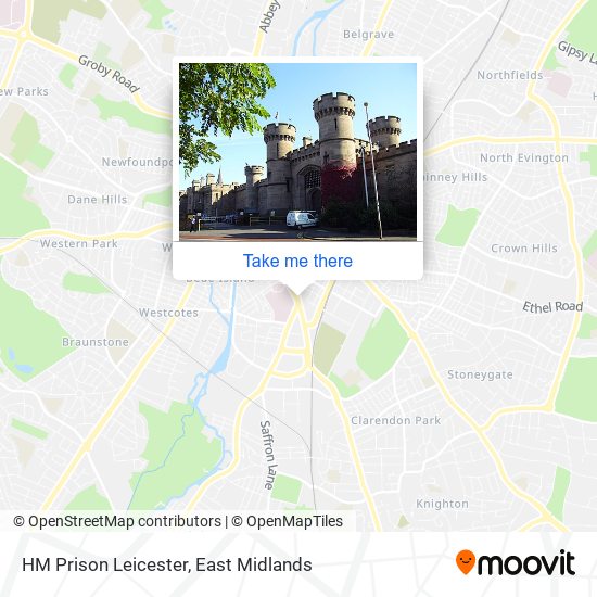HM Prison Leicester map