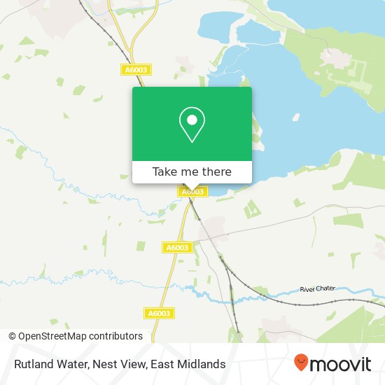 Rutland Water, Nest View map
