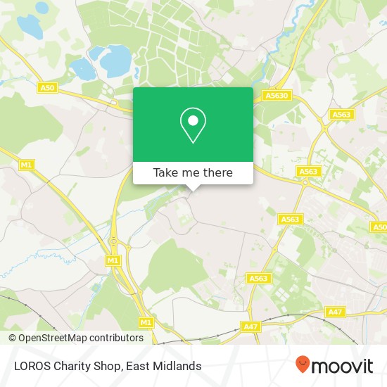 LOROS Charity Shop map