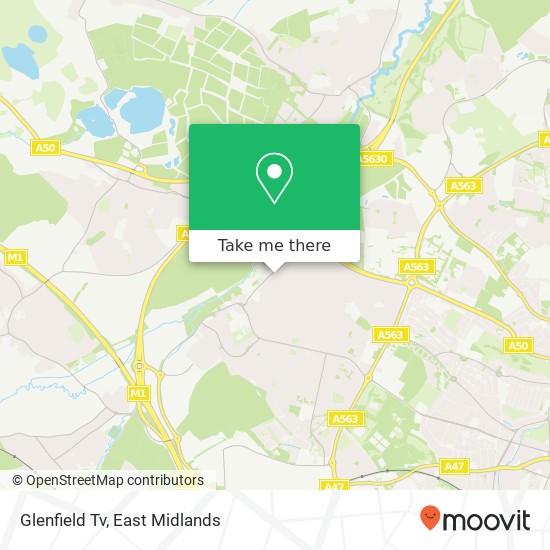 Glenfield Tv map