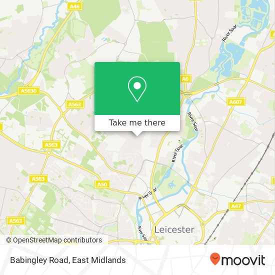 Babingley Road map
