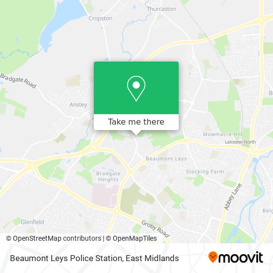 Beaumont Leys Police Station map