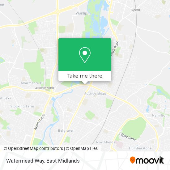 Watermead Way map