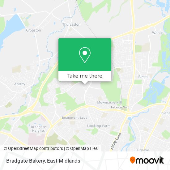 Bradgate Bakery map