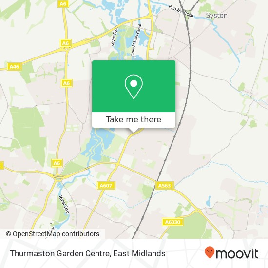 Thurmaston Garden Centre map