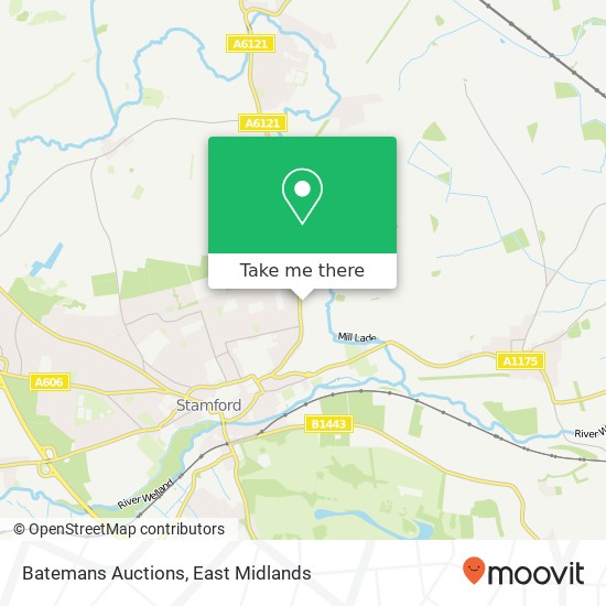 Batemans Auctions map