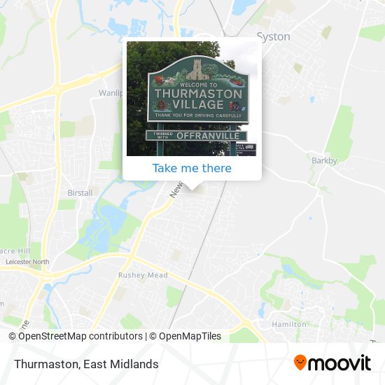Thurmaston map