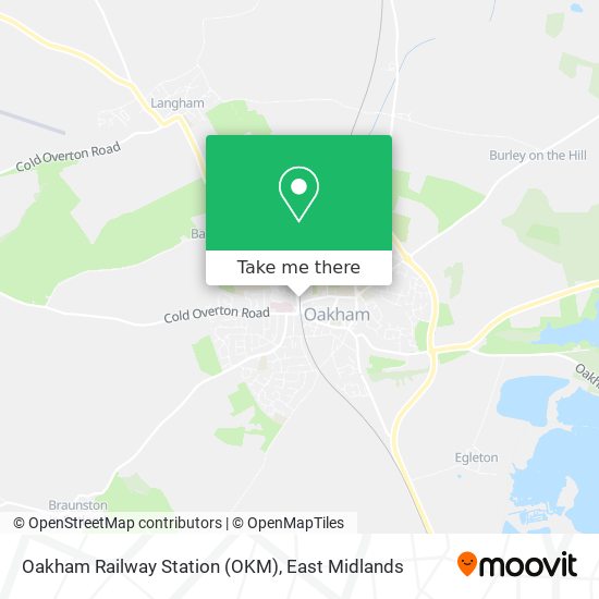 Oakham Railway Station (OKM) map