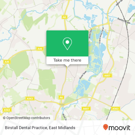 Birstall Dental Practice map