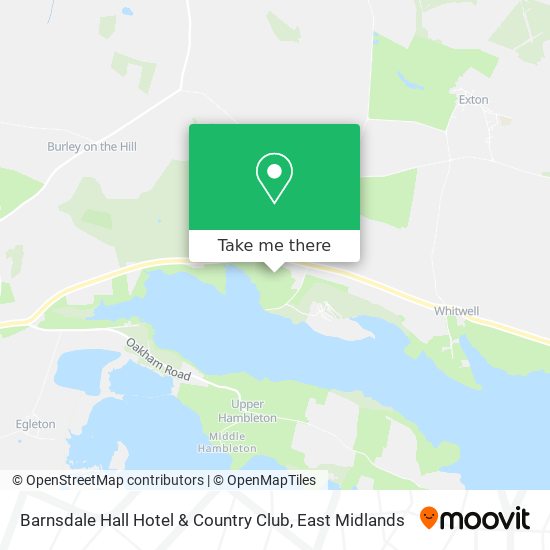 Barnsdale Hall Hotel & Country Club map