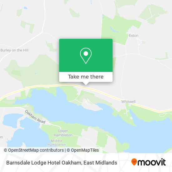 Barnsdale Lodge Hotel Oakham map