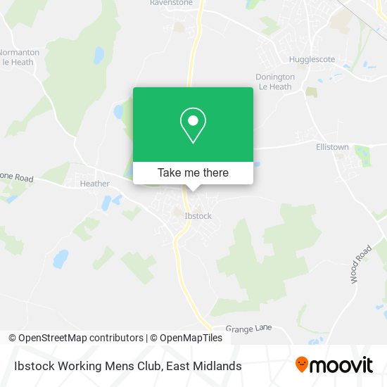 Ibstock Working Mens Club map