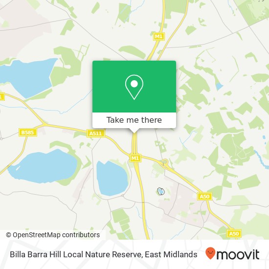 Billa Barra  Hill  Local Nature Reserve map