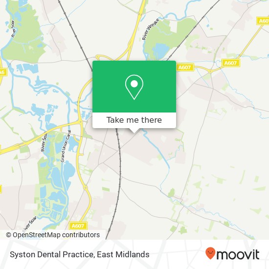 Syston Dental Practice map