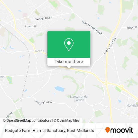 Redgate Farm Animal Sanctuary map