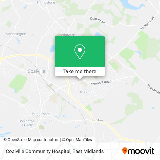 Coalville Community Hospital map