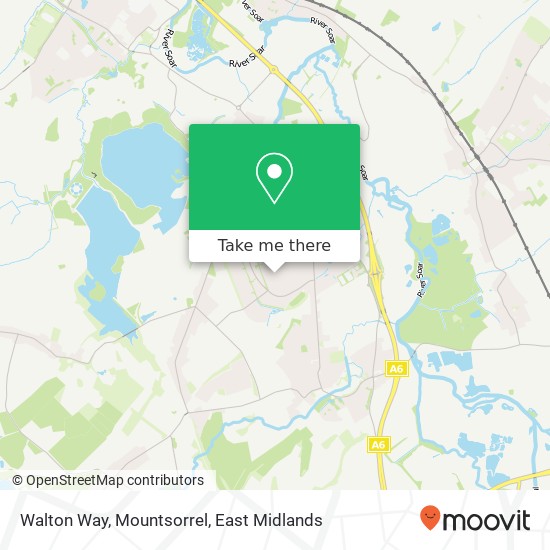 Walton Way, Mountsorrel map