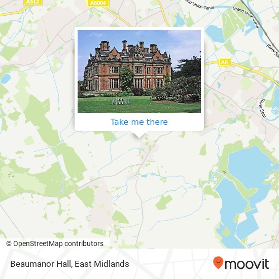 Beaumanor Hall map