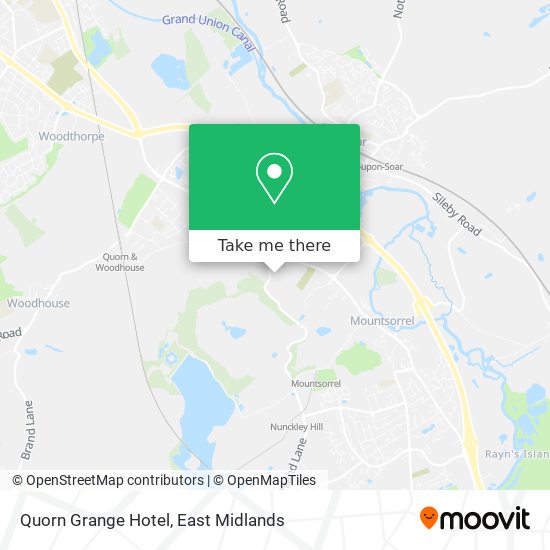 Quorn Grange Hotel map
