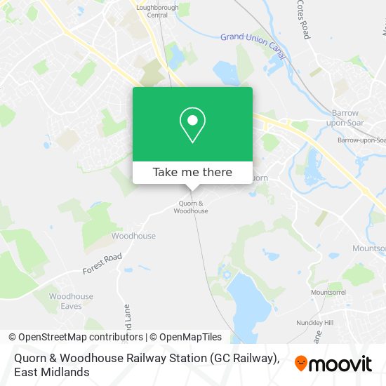 Quorn & Woodhouse Railway Station (GC Railway) map