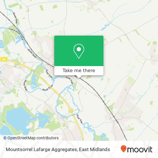 Mountsorrel Lafarge Aggregates map