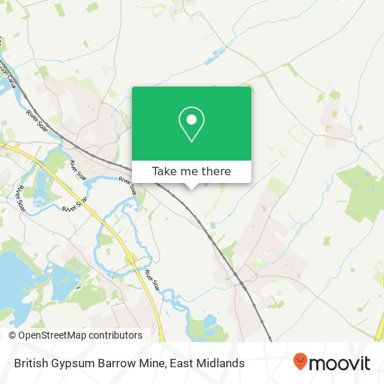 British Gypsum Barrow Mine map