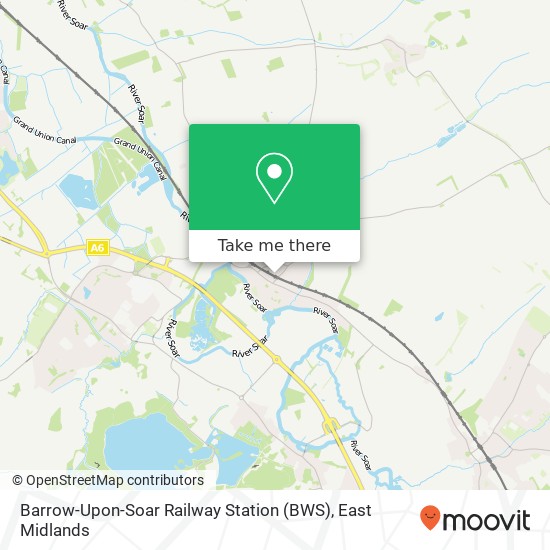 Barrow-Upon-Soar Railway Station (BWS) map
