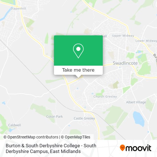 Burton & South Derbyshire College - South Derbyshire Campus map