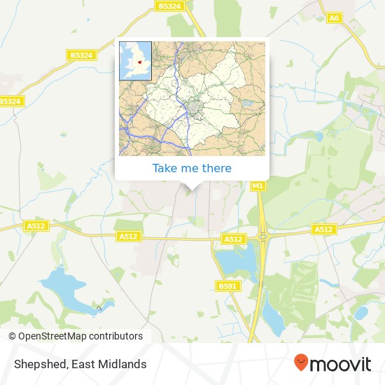 Shepshed map