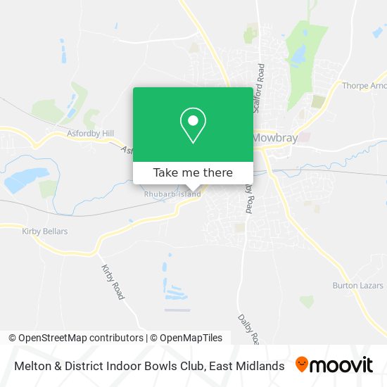 Melton & District Indoor Bowls Club map